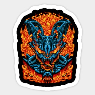 DEMON ON FIRE Sticker